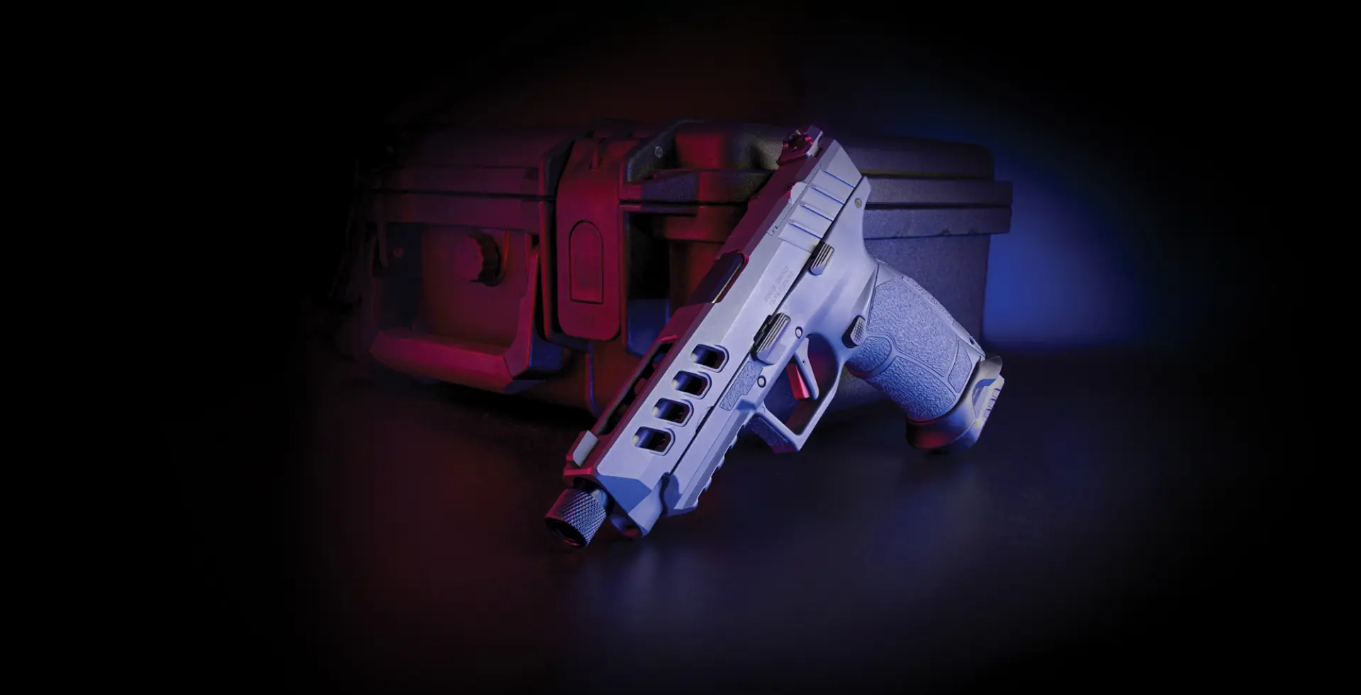 Military-grade pistol magazine with equipment case