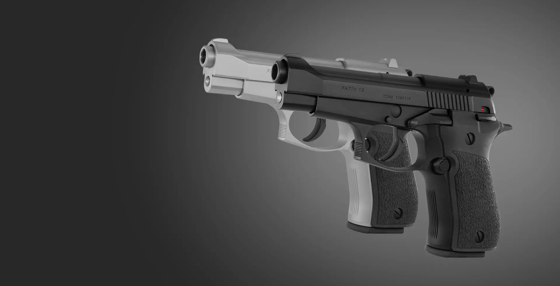 High-quality pistol magazines showcasing precision manufacturing